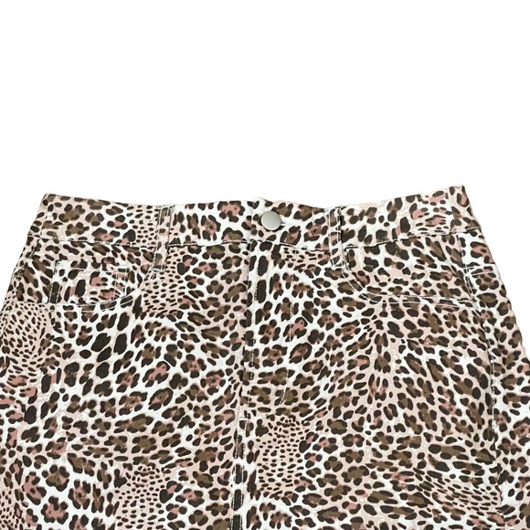 Tyler‎ Boe Pencil Skirt Size 4 Light Pink Brown Leopard Womens Stretch 28X20 - Picture 2 of 6